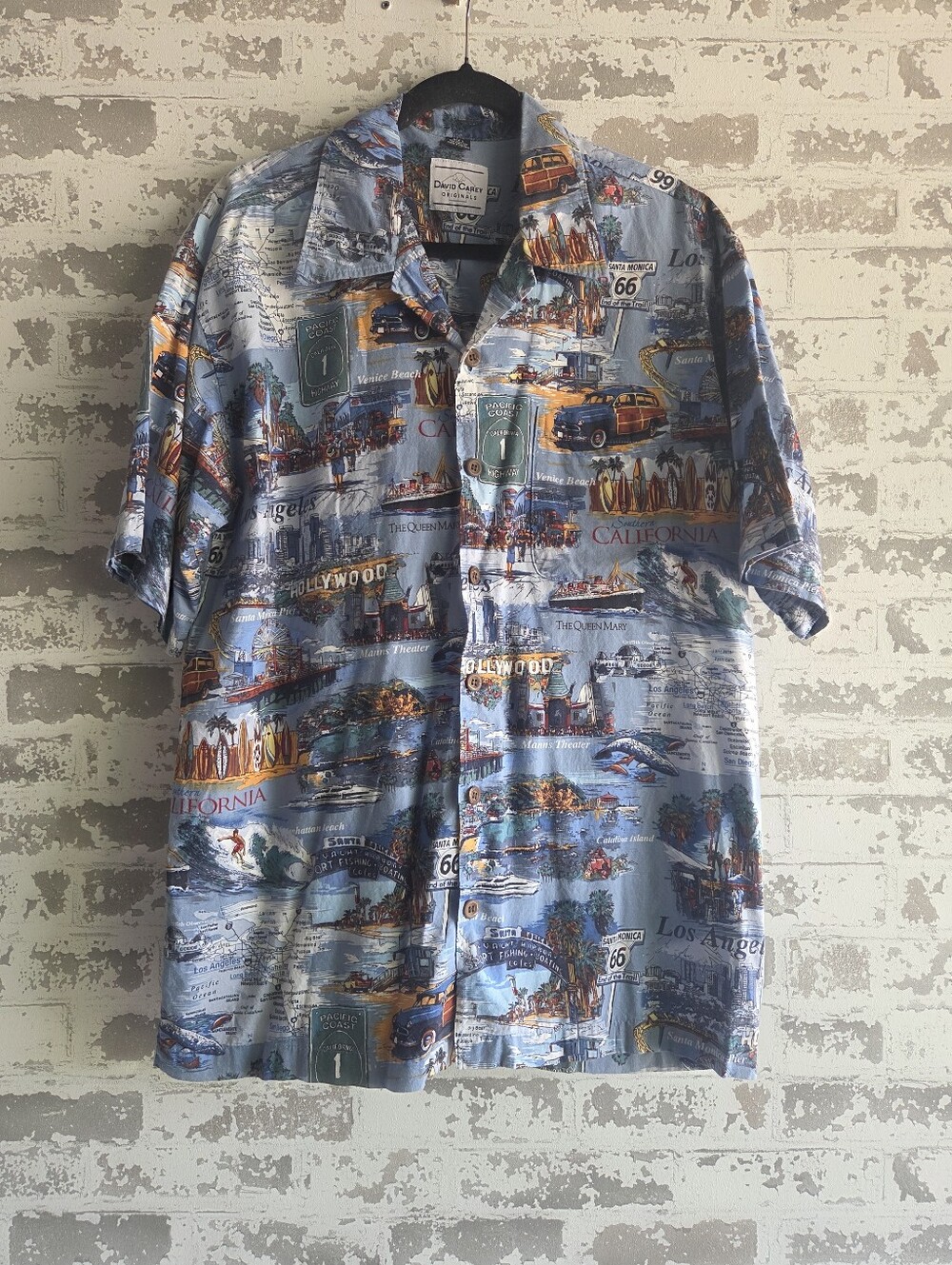 David Carey Southern California Hawaiian Shirt Size L